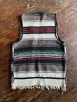 画像2: VINTAGE 60-70s MEXICAN RUG CUSTOMISED VEST (1)