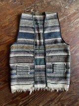 画像: VINTAGE 60-70s MEXICAN RUG CUSTOMISED VEST (2)