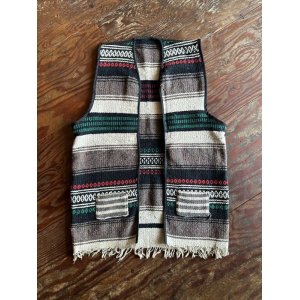 画像: VINTAGE 60-70s MEXICAN RUG CUSTOMISED VEST (1)