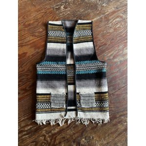 画像: VINTAGE 60-70s MEXICAN RUG CUSTOMISED VEST (16)