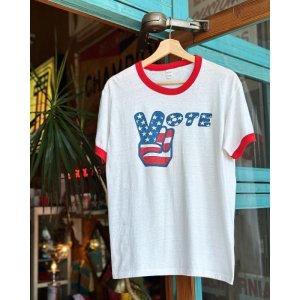 画像: VINTAGE 80s VOTE RINGER T-SHIRT L