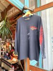 画像1: 90s HARLEY DAVIDSON L/S FLAME SLEEVE T-SHIRT M