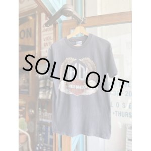 画像: VINTAGE 80s HARLEY DAVIDSON WING LOGO CHICAGO T-SHIRT M