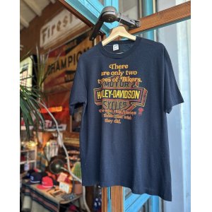 画像: VINTAGE 80s HARLEY DAVIDSON “THERE ARE ONLY TWO TYPES OF BIKERS. THOSE WHO RIDE HARLEYS AND THOSE THAT WISH THEY DID”T-SHIRT XL