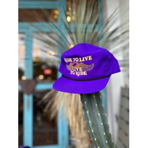 画像: SIXHELMETS “LIVE TO RIDE RIDE TO LIVE” VINTAGE NYLON TRUCKER CAP PURPLE