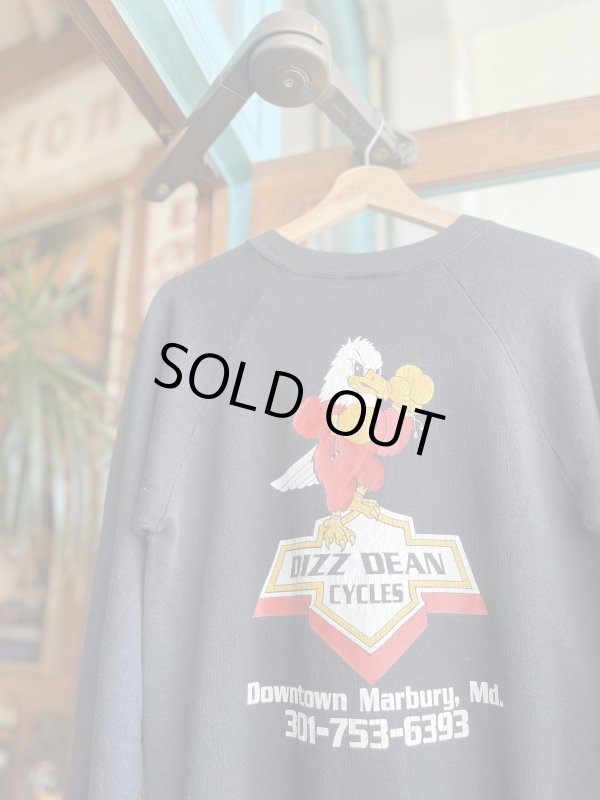 画像5: 80s DIZZ DEAN CYCLES MOTORCYCLE SWEATSHIRT M