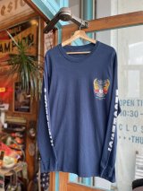 画像: HARLEY DAVIDSON WING LOGO LONG SLEEVE T-SHIRT NAVY