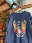 画像4: HARLEY DAVIDSON WING LOGO LONG SLEEVE T-SHIRT NAVY