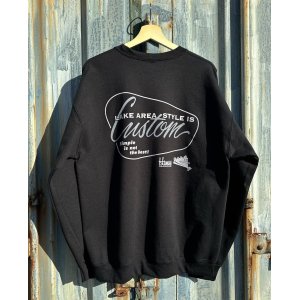 画像: HAMANS CUSTOM×SIXHELMETS CHOPPERS “LAKE AREA STYLE IS CUSTOM” SWEATSHIRT BLACK