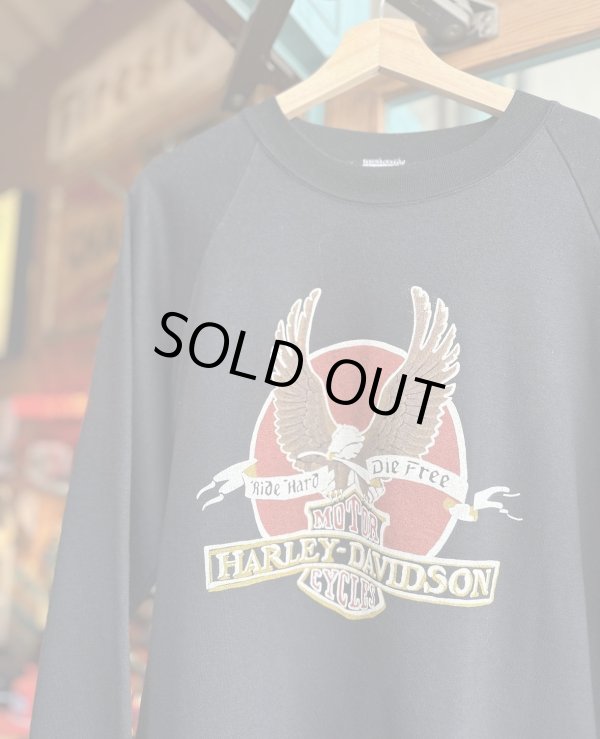 画像4: VINTAGE 80s HARLEY DAVIDSON “RIDE HARD DIE FREE” SWEATSHIRT XL