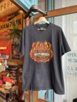 画像1: 1999 HARLEY DAVIDSON BAR&SHIELD  FLAMES T-SHIRT L