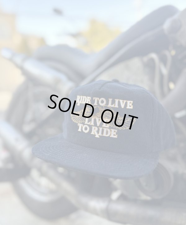 画像1: SIXHELMETS “LIVE TO RIDE RIDE TO R LIVE” CORDUROY CAP NAVY