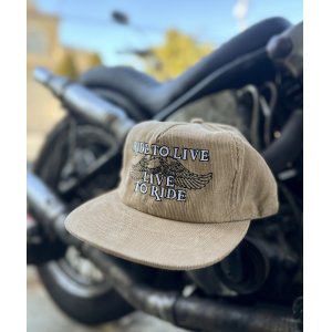 画像: SIXHELMETS “LIVE TO RIDE RIDE TO R LIVE” CORDUROY CAP BEIGE