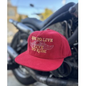 画像: SIXHELMETS “LIVE TO RIDE RIDE TO R LIVE” CORDUROY CAP RED