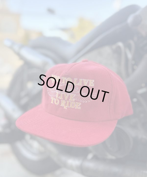画像1: SIXHELMETS “LIVE TO RIDE RIDE TO R LIVE” CORDUROY CAP RED