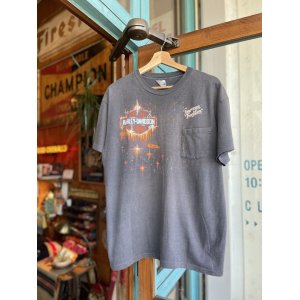 画像: VINTAGE 80s HARLEY DAVIDSON BAR&SHIELD POCKET T-SHIRT XL