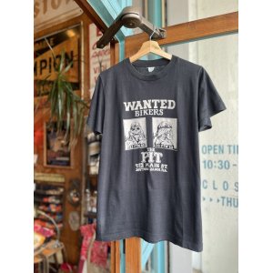 画像: VINTAGE 70s WANTED BIKERS SKULL “THE PIT” T-SHIRT  L