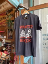 画像: VINTAGE 70s WANTED BIKERS SKULL T-SHIRT 