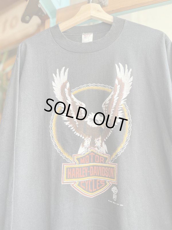 画像4: VINTAGE 1983 HARLEY DAVIDSON BAR&SHIELD EAGLE LOGO LONG SLEEVE T-SHIRT L