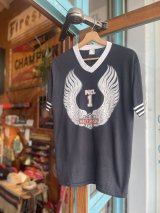 画像: VINTAGE 80s HARLEY DAVIDSON BAR&SHIELD WING LOGO T-SHIRT L