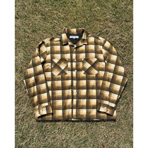 画像: THE GOOD PRINT FLANNEL SHIRT YELLOW