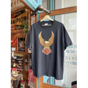 画像: 90s HARLEY DAVIDSON RIDE TO LIVE LIVE TO RIDE EAGLE LOGO T-SHIRT XL