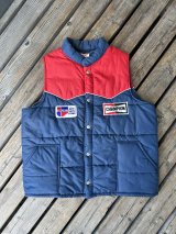 画像: VINTAGE 70s CHAMPION SPARK PLUGS×CAR QUEST PUFFY RACING VEST M