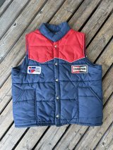 画像: VINTAGE 70s CHAMPION SPARK PLUGS×CAR QUEST PUFFY RACING VEST L
