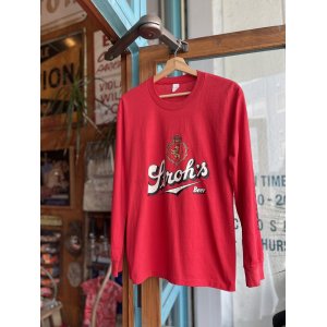 画像: VINTAGE 80s STROHS BEER LONG SLEEVE T-SHIRT L