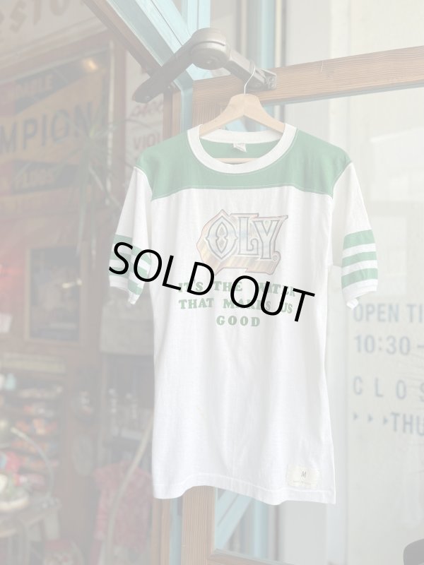 画像1: VINTAGE 80s OLYMPIA BEER T-SHIRT M