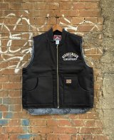 画像: SIXHELMETS CHOPPERS WORK LINED VEST DRAWN BY POTS DESIGN