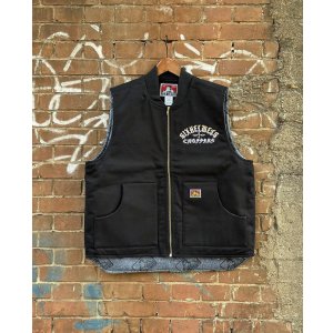 画像: SIXHELMETS CHOPPERS WORK LINED VEST DRAWN BY POTS DESIGN