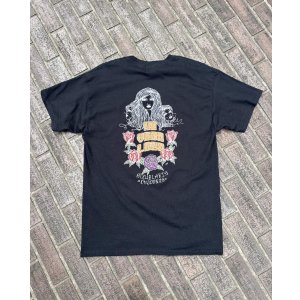 画像: SIXHELMETS CHOPPERS “MI VIDA LOCA” T-SHIRT DRAWN BY BOULEVARD FEVER ART BLACK