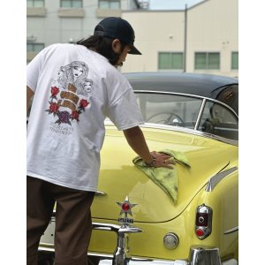 画像: SIXHELMETS CHOPPERS “MI VIDA LOCA” T-SHIRT DRAWN BY BOULEVARD FEVER ART WHITE
