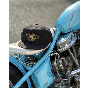 画像: SIXHELMETS CHOPPERS ROSA NYLON CAP BLACK DRAWN BY BOULEVARD FEVER ART