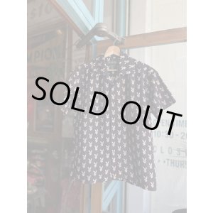 画像: 80-90s PLAYBOY RABBIT HEAD DESIGN POLYESTER SHIRT S