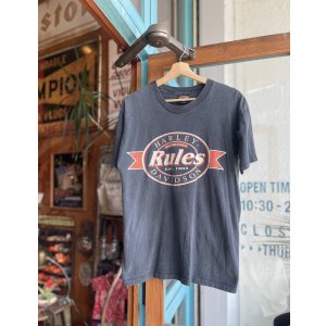画像: 90s HARLEY DAVIDSON RULES BAR&SHIELD T-SHIRT M
