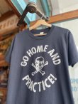 画像4: VINTAGE 80s GO HOME AND PRACTICE SKULL T-SHIRT L