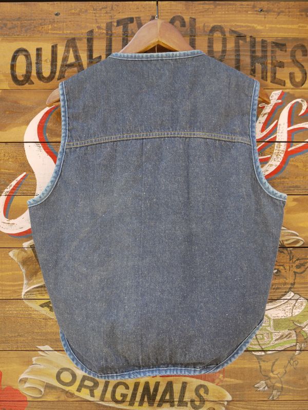 画像2: SEARS ROEBUCK VTG BOA DENIM VEST LARGE