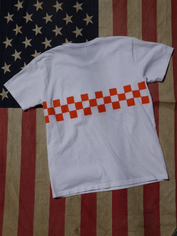 画像4: sixhelmets checker line pocket t-shirｔ orange×blue