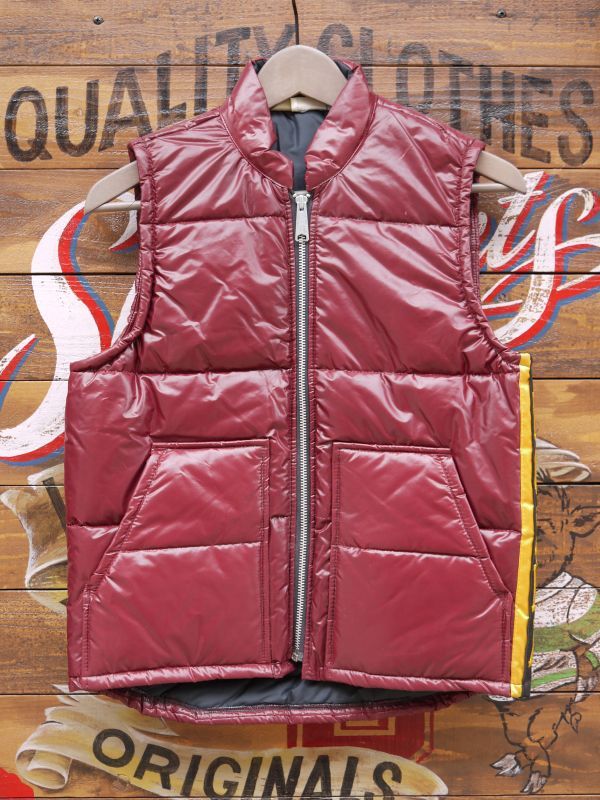 画像1: HONDALINE OFFICIAL RACING PUFFY VEST SMALL WINERED