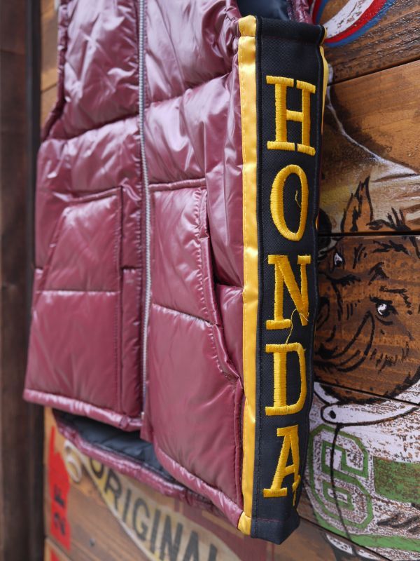 画像5: HONDALINE OFFICIAL RACING PUFFY VEST SMALL WINERED