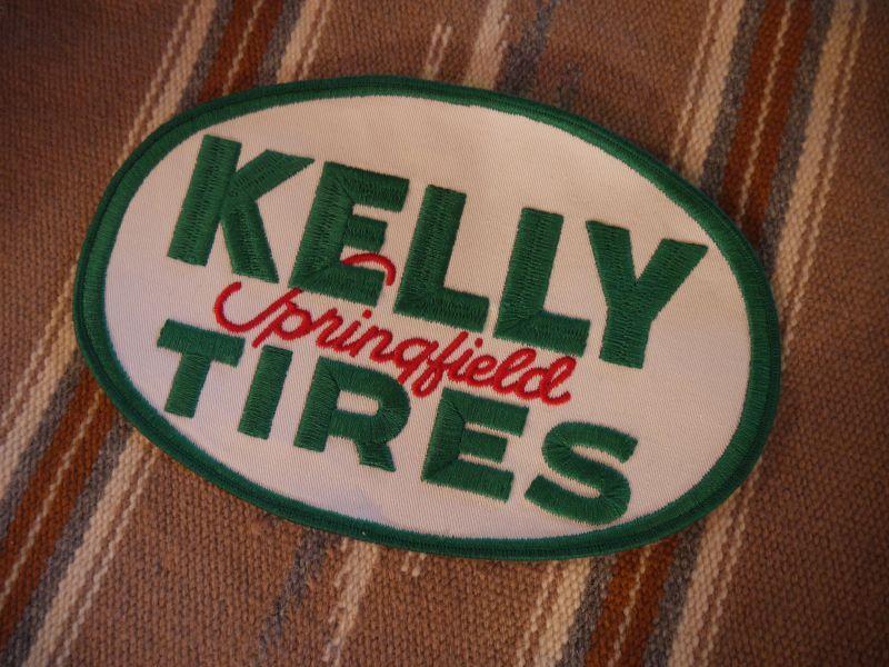 画像1: 70ｓ KELLY TIRES VINTAGE BIG SIZE PATCH DEAD STOCK 