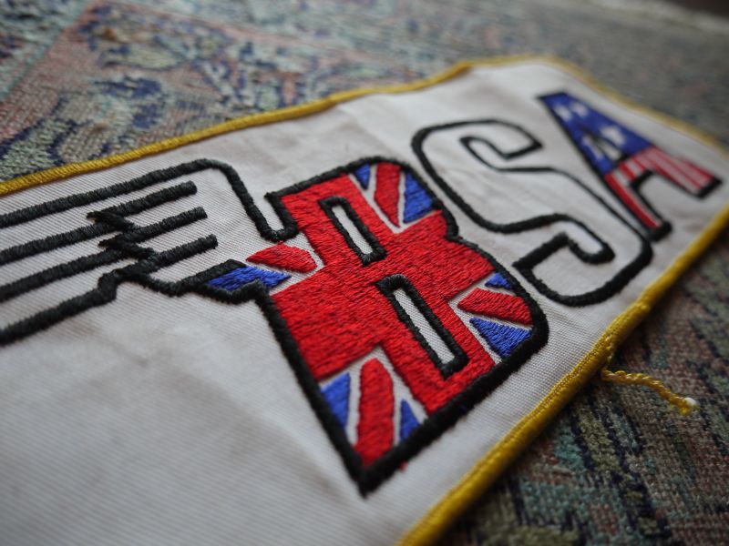 画像3: BSA VINTAGE BIG SIZE PATCH DEAD STOCK