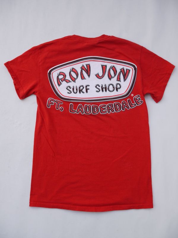 画像1: RONJON SURF SHOP VTG T-SHIRT SMALL RED