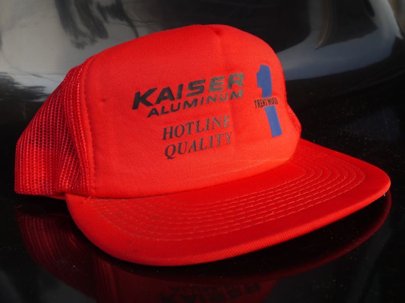 画像1: KAISER ALUMINUM TRENTWOOD HOTLINE QUALITY VTG MESH CAP RED