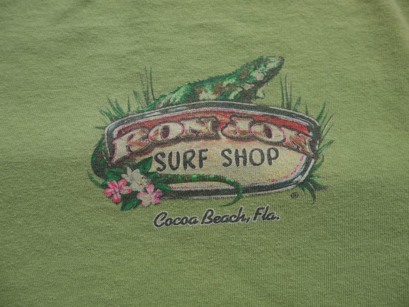画像4: RON JON SURF SHOP COCOA BEACH FLA VTG T-SHIRT YELLOW GREEN XL