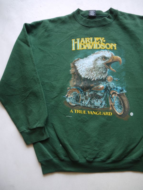画像1: HARLEY DAVIDSON A TRUE VANGUARD VTG SWEATER XL