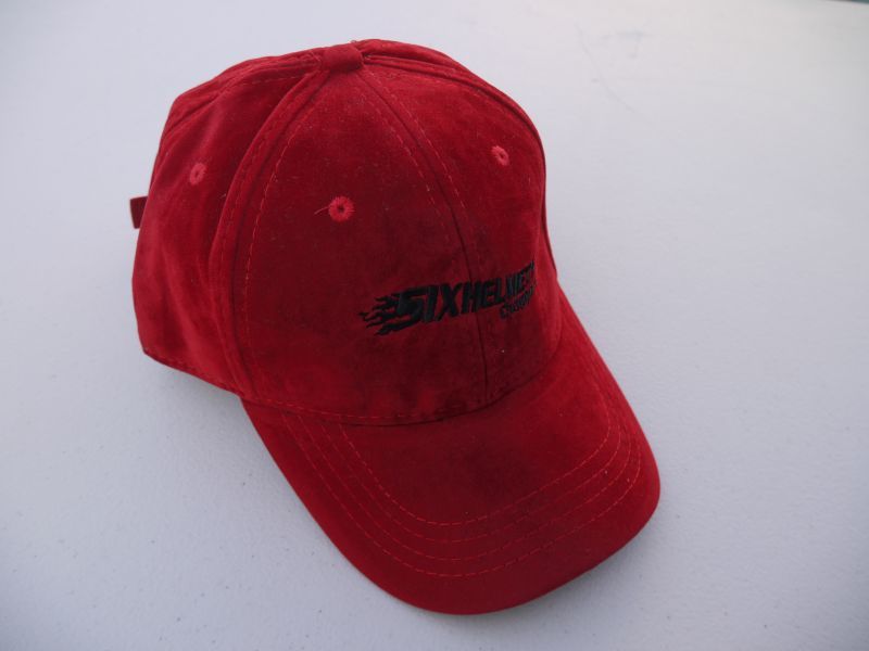 画像2: SIXHELMETS CHOPPERS VELOUR CAP RED×BLACK