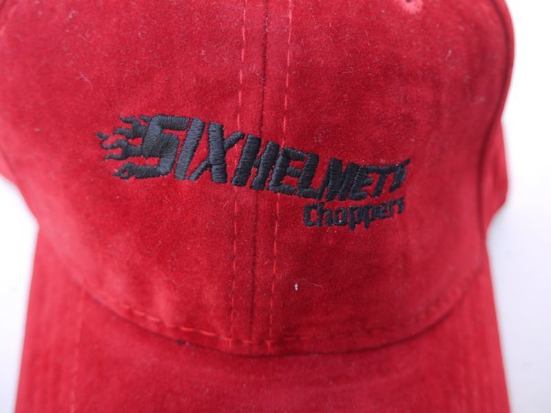 画像3: SIXHELMETS CHOPPERS VELOUR CAP RED×BLACK